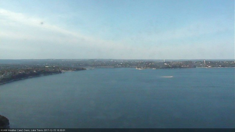 Lake Travis webcam, December 15, 2017 9:45 AM CT