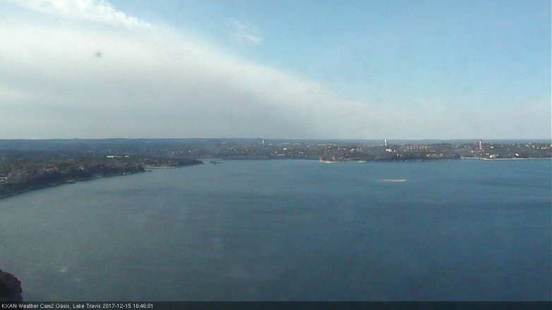 Lake Travis webcam, December 15, 2017 10:00 AM CT