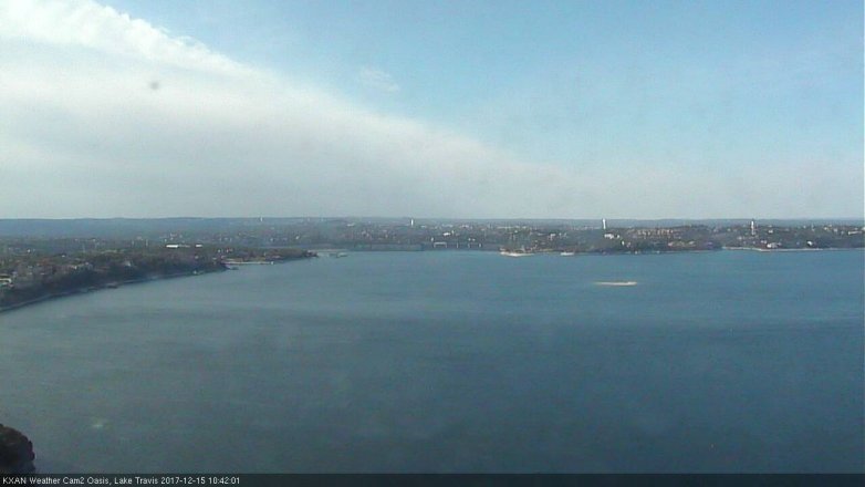Lake Travis webcam, December 15, 2017 10:05 AM CT