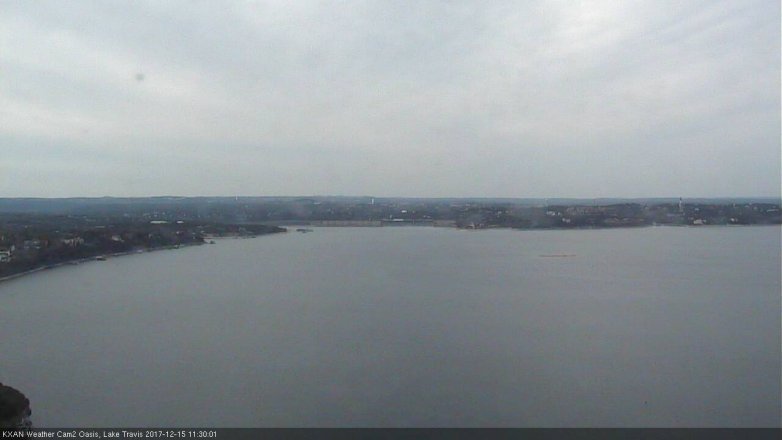 Lake Travis webcam, December 15, 2017 10:55 AM CT
