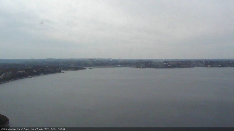 Lake Travis webcam, December 15, 2017 11:05 AM CT