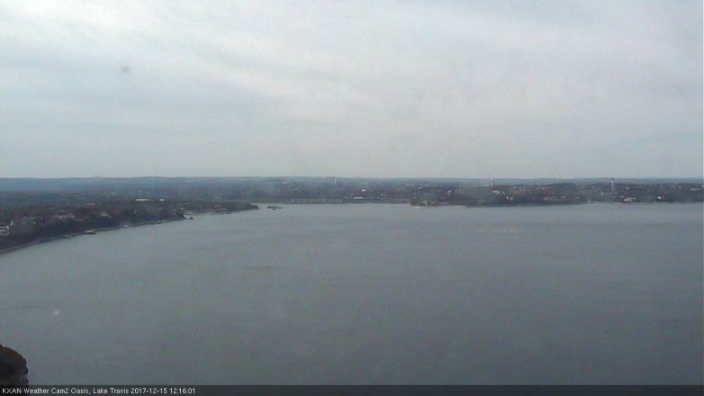 Lake Travis webcam, December 15, 2017 11:30 AM CT