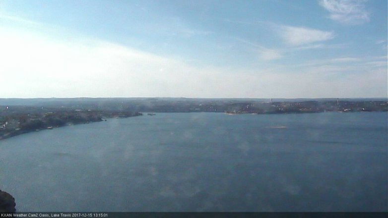 Lake Travis webcam, December 15, 2017 12:25 PM CT