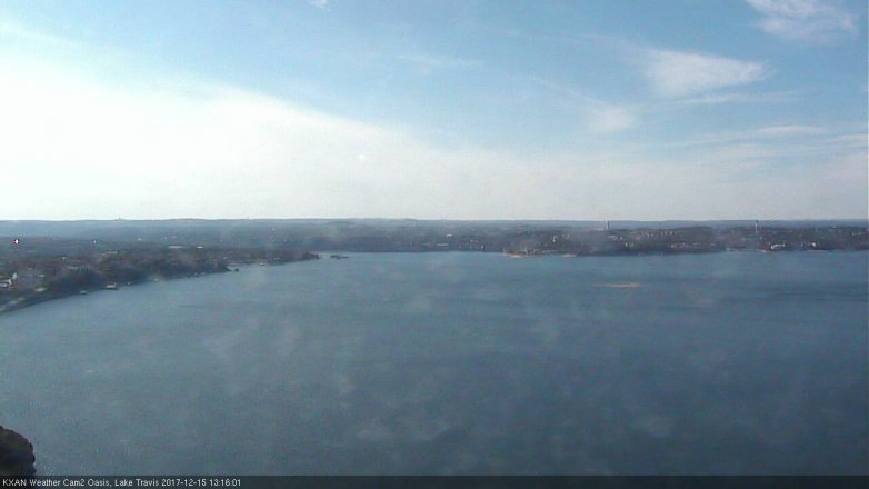 Lake Travis webcam, December 15, 2017 12:30 PM CT