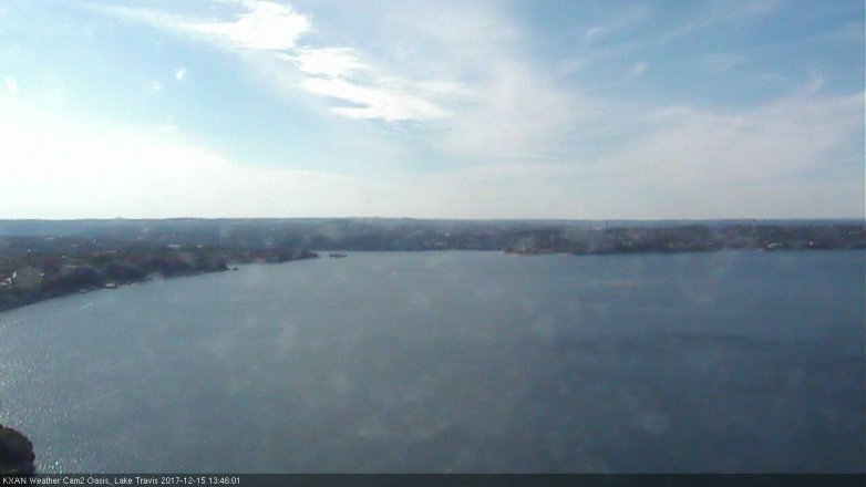 Lake Travis webcam, December 15, 2017 1:05 PM CT