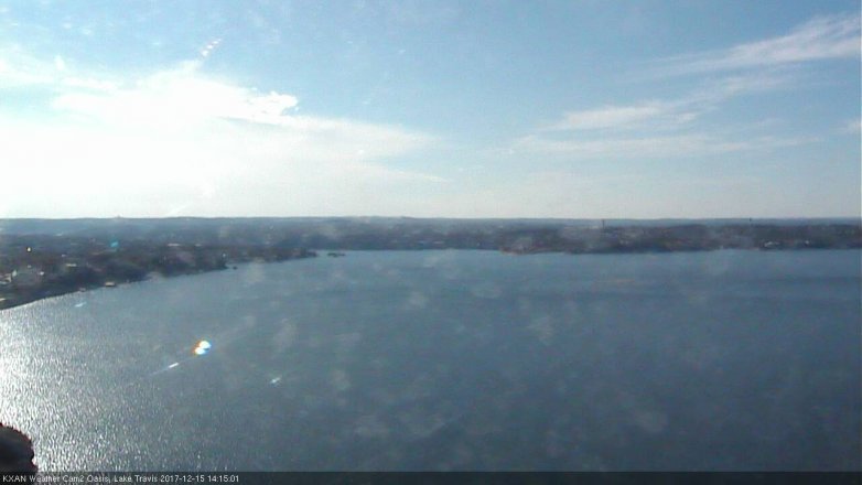 Lake Travis webcam, December 15, 2017 1:20 PM CT