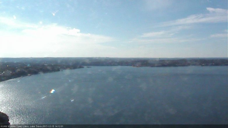 Lake Travis webcam, December 15, 2017 1:30 PM CT