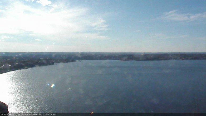 Lake Travis webcam, December 15, 2017 1:35 PM CT