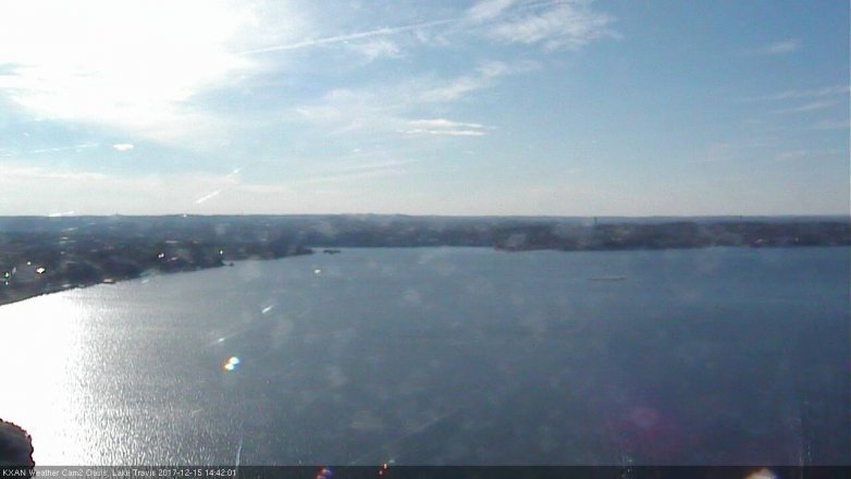 Lake Travis webcam, December 15, 2017 1:55 PM CT