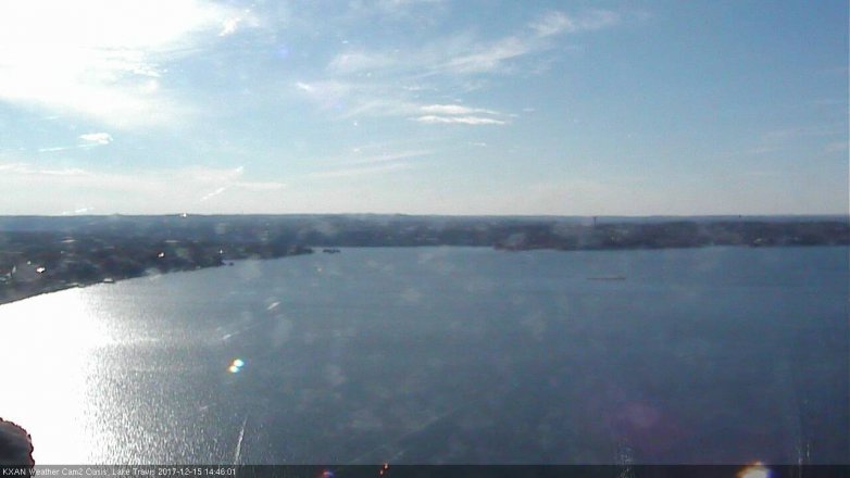 Lake Travis webcam, December 15, 2017 2:00 PM CT