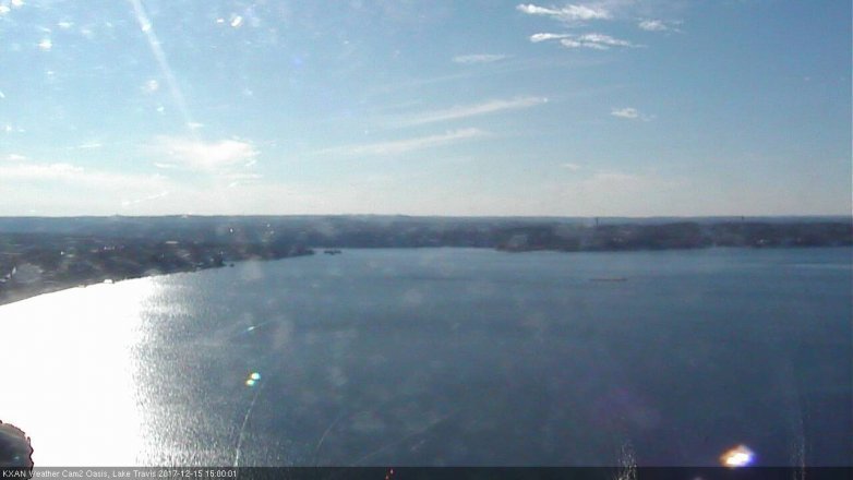 Lake Travis webcam, December 15, 2017 2:30 PM CT