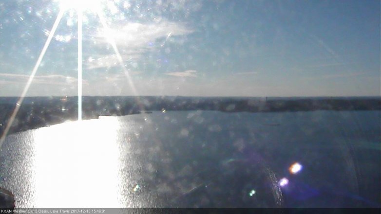 Lake Travis webcam, December 15, 2017 3:00 PM CT