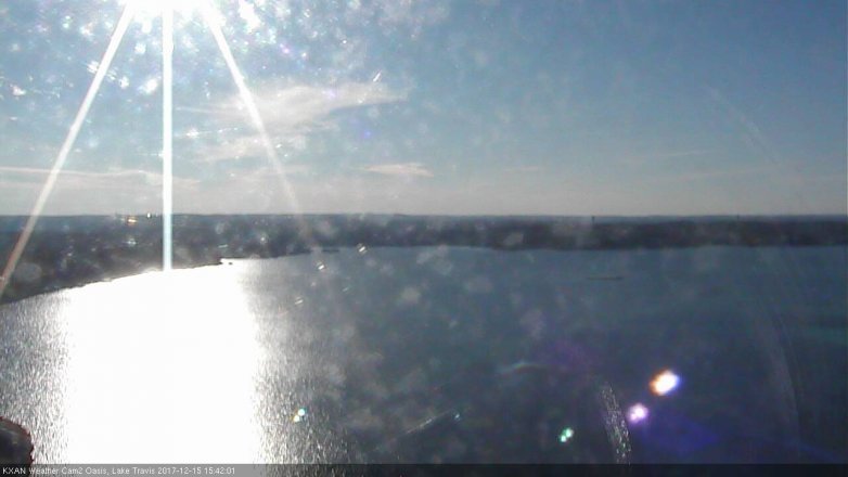 Lake Travis webcam, December 15, 2017 3:10 PM CT