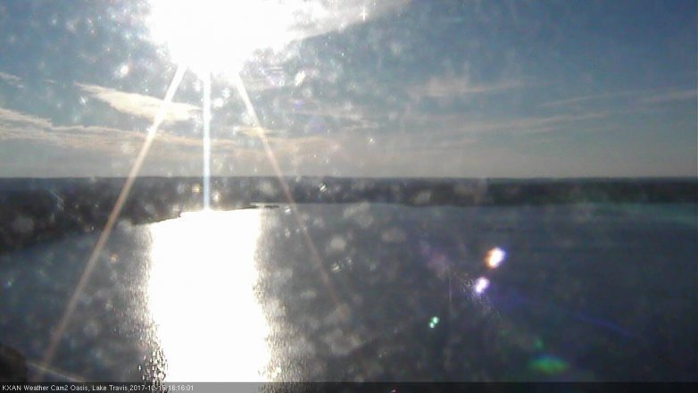 Lake Travis webcam, December 15, 2017 3:20 PM CT