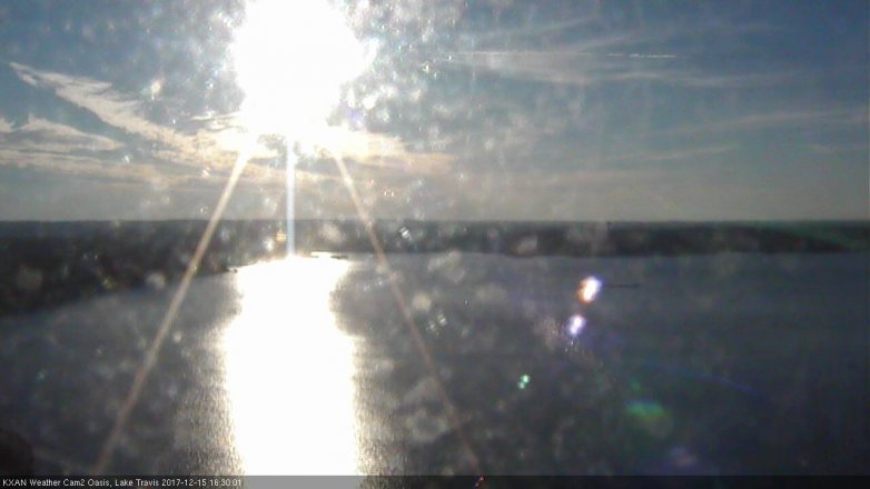 Lake Travis webcam, December 15, 2017 3:40 PM CT
