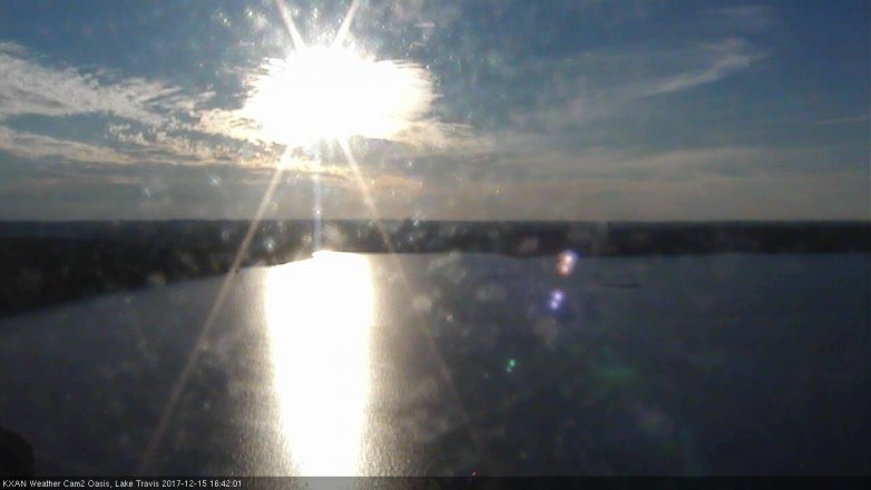 Lake Travis webcam, December 15, 2017 3:50 PM CT