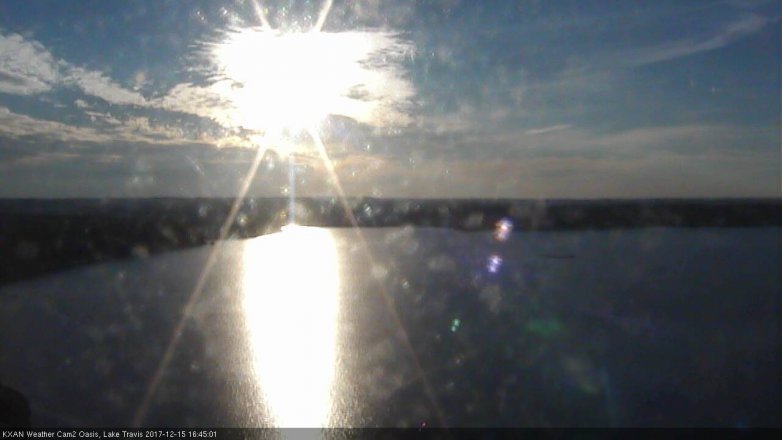 Lake Travis webcam, December 15, 2017 4:10 PM CT
