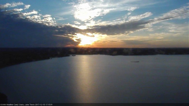 Lake Travis webcam, December 15, 2017 4:45 PM CT