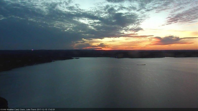 Lake Travis webcam, December 15, 2017 5:05 PM CT