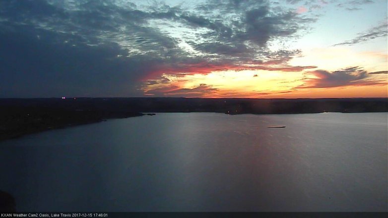 Lake Travis webcam, December 15, 2017 5:15 PM CT