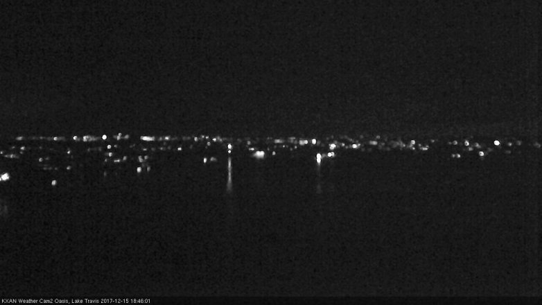 Lake Travis webcam, December 15, 2017 6:15 PM CT