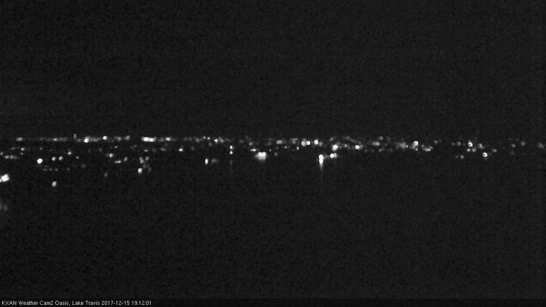 Lake Travis webcam, December 15, 2017 6:30 PM CT