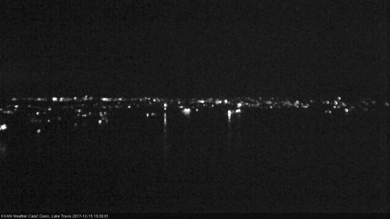 Lake Travis webcam, December 15, 2017 6:45 PM CT