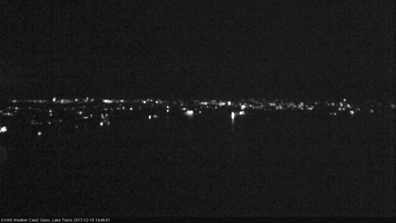 Lake Travis webcam, December 15, 2017 6:50 PM CT