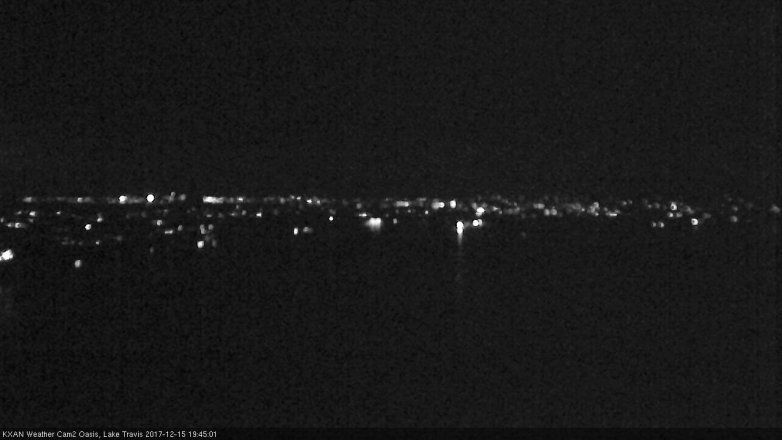 Lake Travis webcam, December 15, 2017 7:05 PM CT