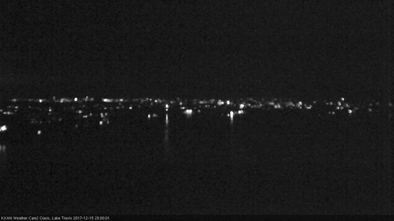 Lake Travis webcam, December 15, 2017 7:25 PM CT