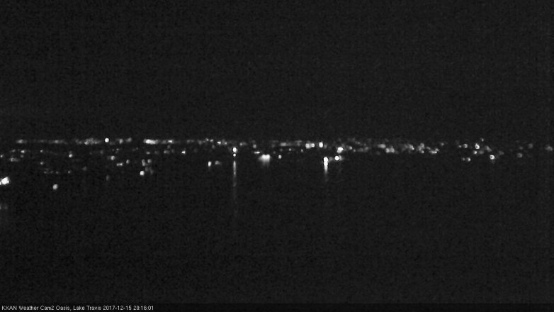 Lake Travis webcam, December 15, 2017 7:40 PM CT