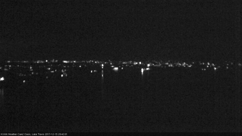 Lake Travis webcam, December 15, 2017 7:50 PM CT