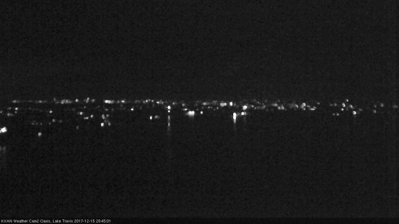 Lake Travis webcam, December 15, 2017 8:05 PM CT