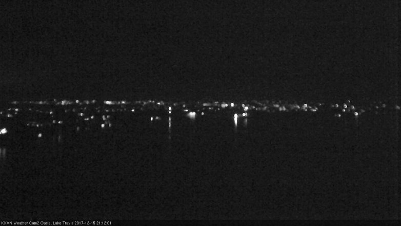 Lake Travis webcam, December 15, 2017 8:25 PM CT