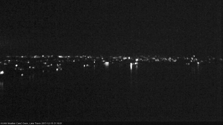 Lake Travis webcam, December 15, 2017 8:30 PM CT