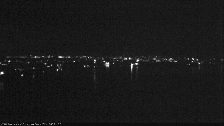 Lake Travis webcam, December 15, 2017 9:05 PM CT