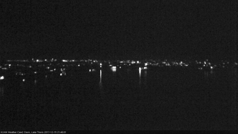 Lake Travis webcam, December 15, 2017 9:10 PM CT