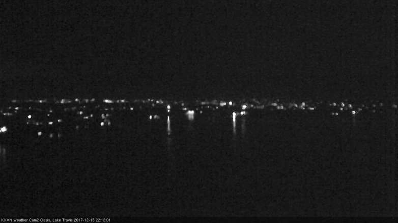 Lake Travis webcam, December 15, 2017 9:20 PM CT