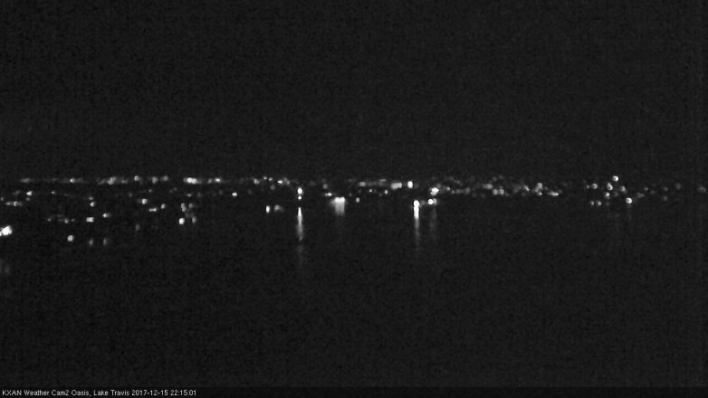 Lake Travis webcam, December 15, 2017 9:25 PM CT