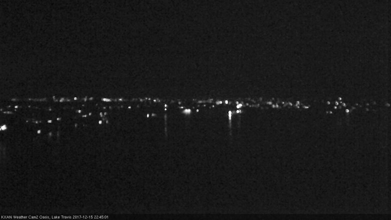 Lake Travis webcam, December 15, 2017 9:55 PM CT
