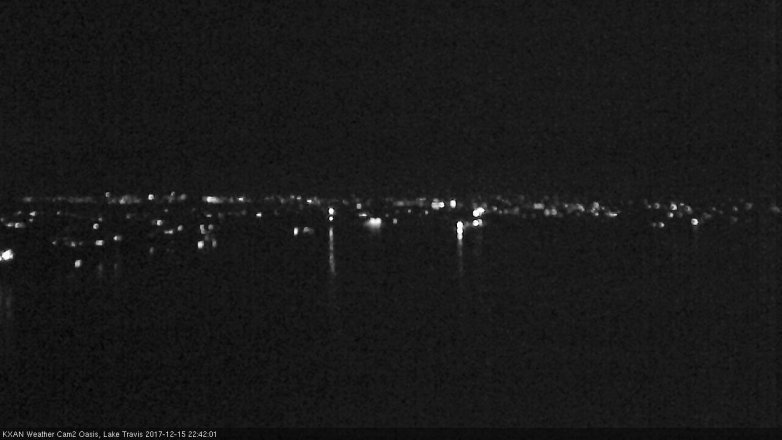 Lake Travis webcam, December 15, 2017 10:10 PM CT