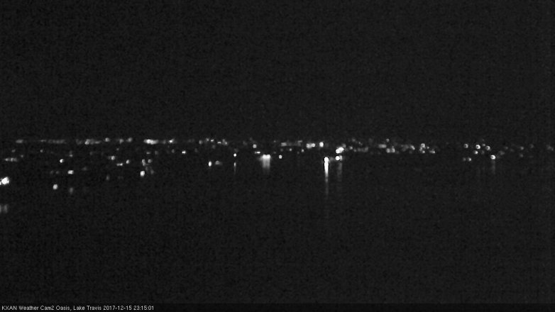 Lake Travis webcam, December 15, 2017 10:20 PM CT
