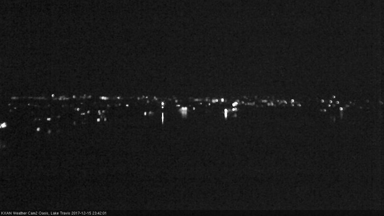 Lake Travis webcam, December 15, 2017 11:10 PM CT