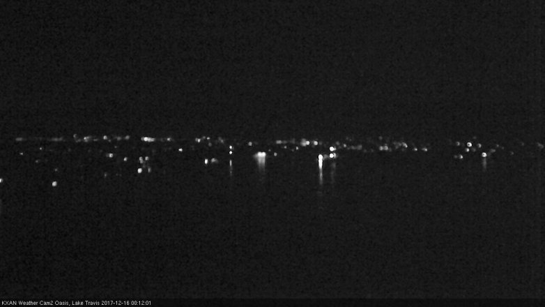 Lake Travis webcam, December 15, 2017 11:20 PM CT