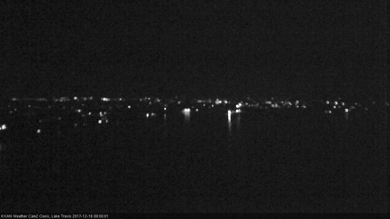 Lake Travis webcam, December 15, 2017 11:25 PM CT