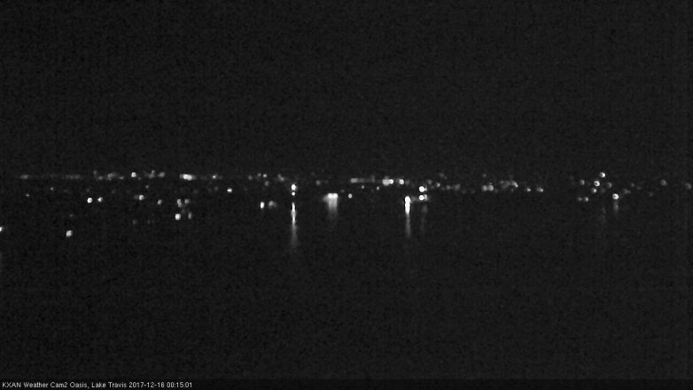 Lake Travis webcam, December 15, 2017 11:40 PM CT
