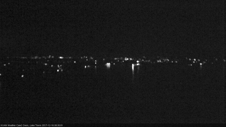 Lake Travis webcam, December 15, 2017 11:55 PM CT