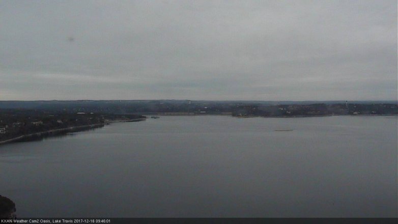 Lake Travis webcam, December 16, 2017 9:05 AM CT