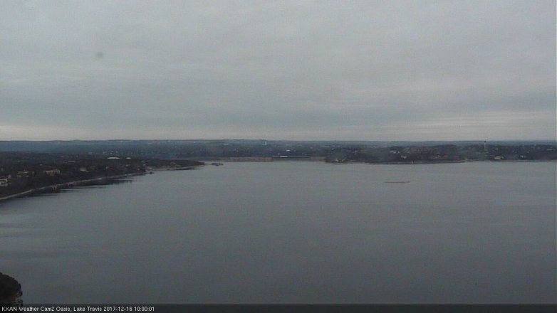 Lake Travis webcam, December 16, 2017 9:10 AM CT