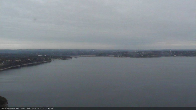Lake Travis webcam, December 16, 2017 9:25 AM CT